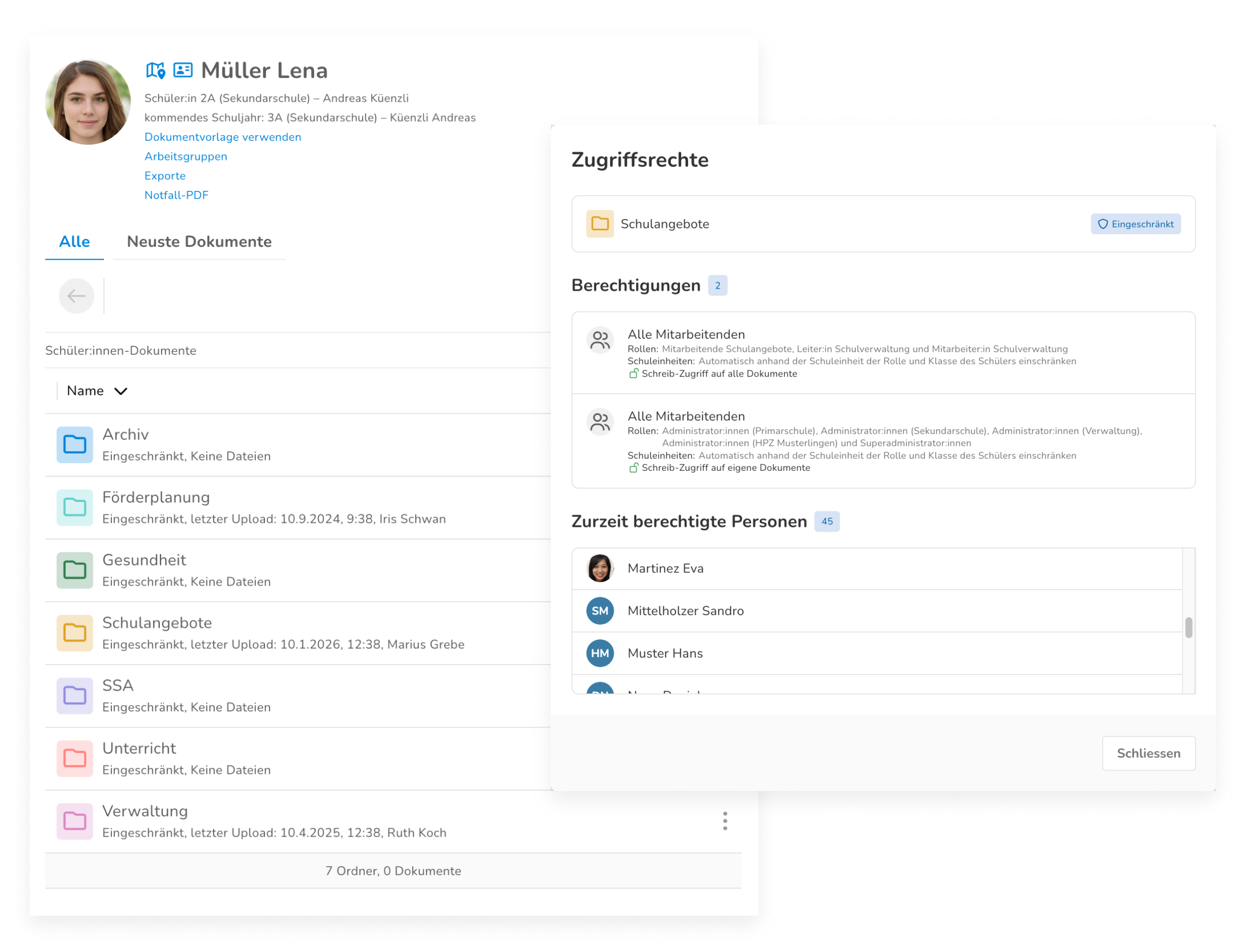 Schüler:innen-Dokumente